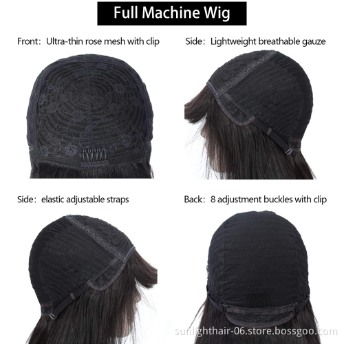 2020 Sunlight prix en gros pixie Coiffure Afro perruque en cheveux courts naturels brazilian BOB machine perruque  bon marche